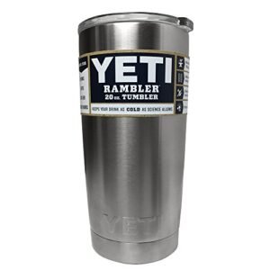 YETI Rambler 20 oz Stainless Steel Vacuum Insulated Tumbler with Lid (Stainless Steel)