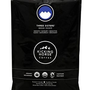 Kicking Horse Coffee, Three Sisters, Medium Roast, Whole Bean, 2.2 Pound
