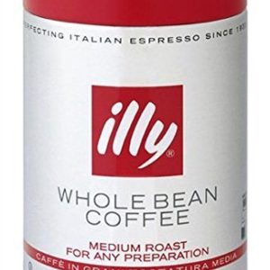illy Caffe Normale Whole Bean Coffee, Medium Roast, 8.8 coffee cans (Pack of 6) Package may vary