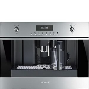 Smeg CMSU6451X 24" Built In Fully Automatic Coffee Machine with Milk Frother, Stainless Steel