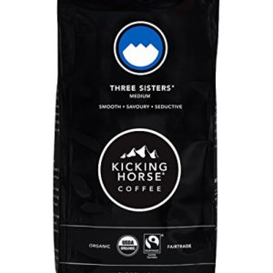 Kicking Horse Coffee, Three Sisters, Medium Roast, Whole Bean, 10 Ounce